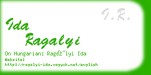 ida ragalyi business card